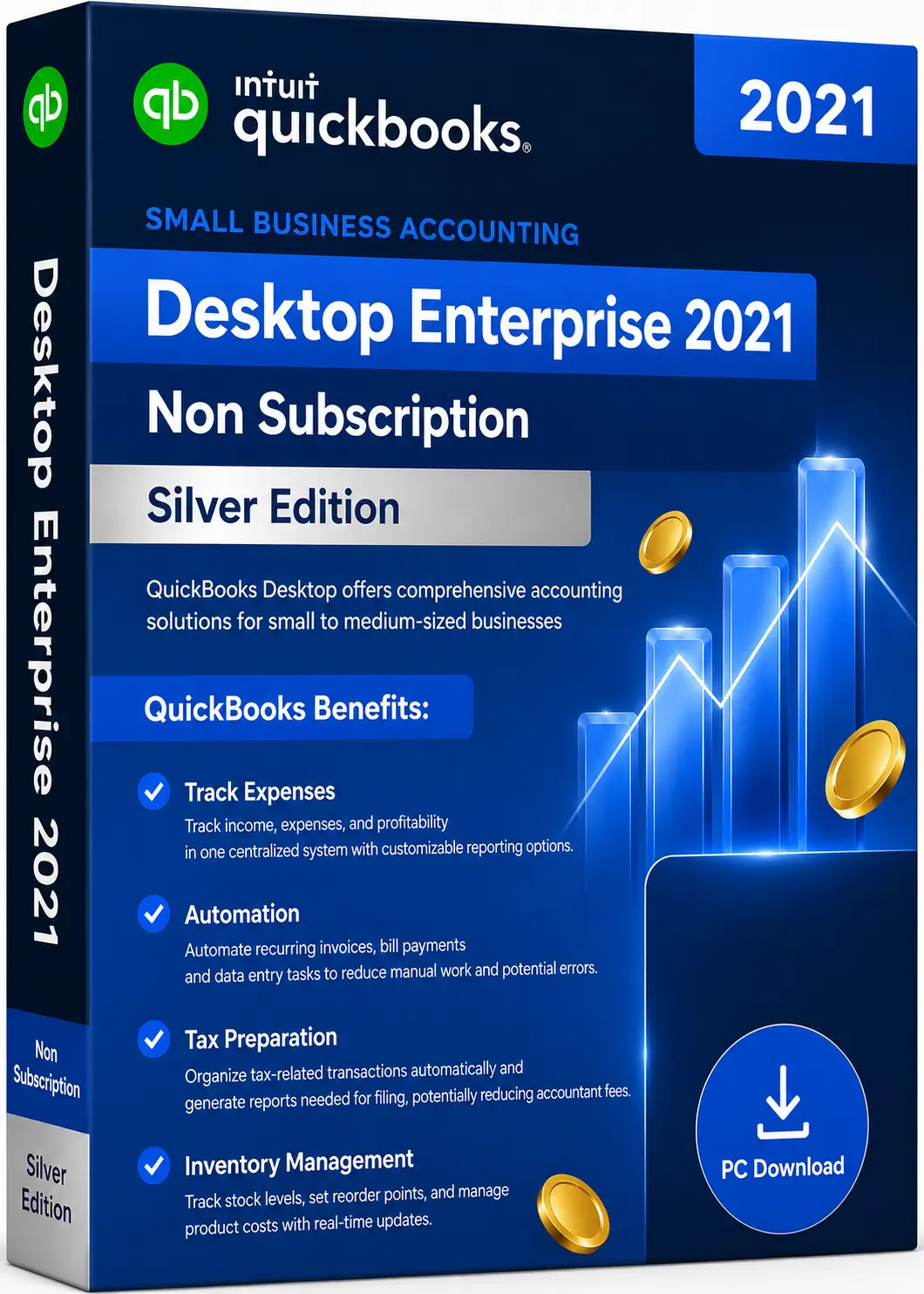 QuickBooks Desktop Enterprise 2021 QuickBooks Desktop Enterprise 2021 – Authentic Lifetime License | Guaranteed Activation - Image 1