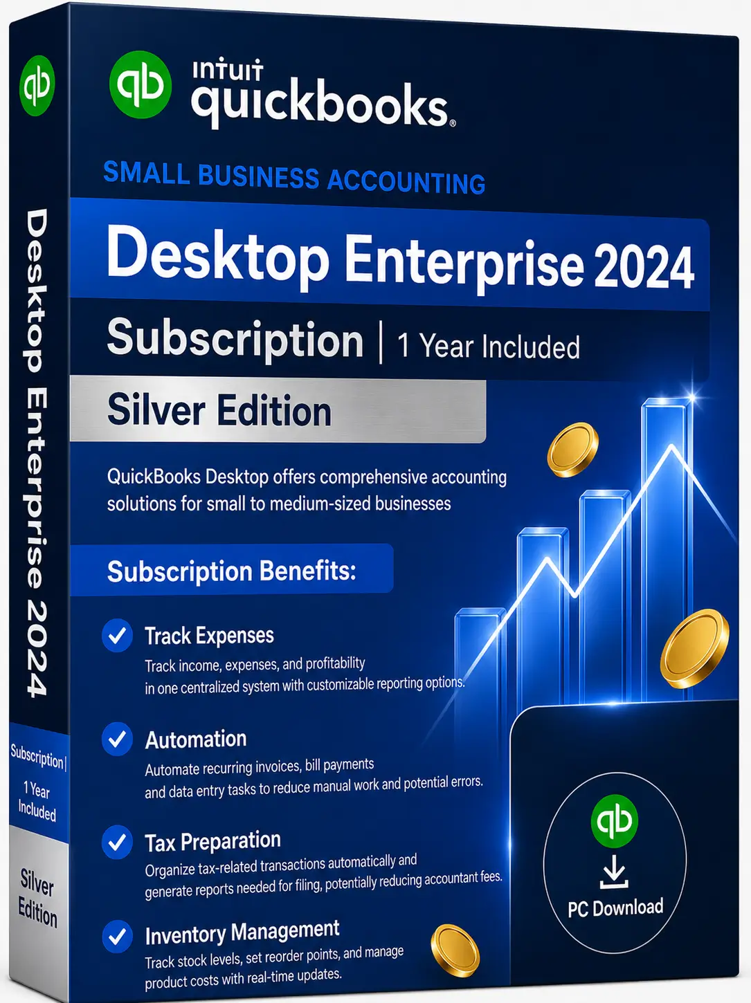 QuickBooks Desktop Enterprise 2024 QuickBooks Desktop Enterprise 2024 – Authentic 1-Year Subscription | Guaranteed Activation - Image 1